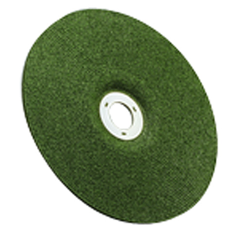 ‎3M Green Corps Cutting/Grinding Wheel T27 7″ × 1/8″ × 5/8-11 Internal 36 Grit - Caliber Tooling