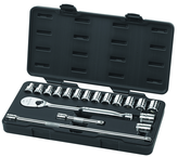 18PC 1/2" DRIVE METRIC SOCKET SET - Caliber Tooling