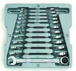 12PC COMB RATCHETING WRENCH SET - Caliber Tooling