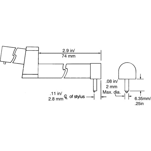 GROOVE BOTTOM PROBE