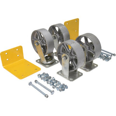 6″ × 2″ Semi-Steel Caster Kit 4.8K - Exact Industrial Supply