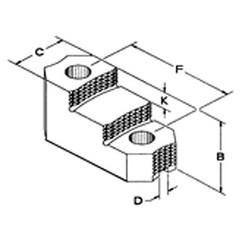 Serrated Hard Top Jaw For 11 & 12" Chucks - Caliber Tooling