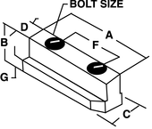 1/2-13 (B210) Jaw Nut - #JN-82-A - For B210 Chucks - Caliber Tooling