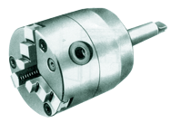 Self-Centering Chuck with Taper SH - 6" 5 MT Mount; 3-Jaw - Caliber Tooling