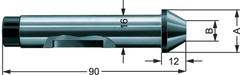 .630" Dia. - Series 680-40 - Center for Face Driver - Caliber Tooling