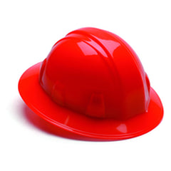 Hard Hat - Hi-Viz Orange Full Brim 4 Point Ratchet Style - Caliber Tooling