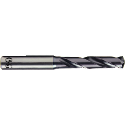 5/16″ Dia. × 8 mm Shank × 41 mm Flute Length × 79 mm OAL, 3xD, 140°, TiAlN, 3 Flute, Coolant Thru, Round Solid Carbide Drill - Exact Industrial Supply