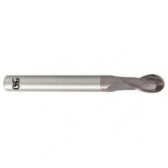 14mm Dia. - 110mm OAL - Carbide - Ball End HP End Mill-2 FL - Caliber Tooling