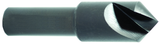 1-1/4" Size-1/2 Shank-90°-HSS Single Flute Countersink - Caliber Tooling