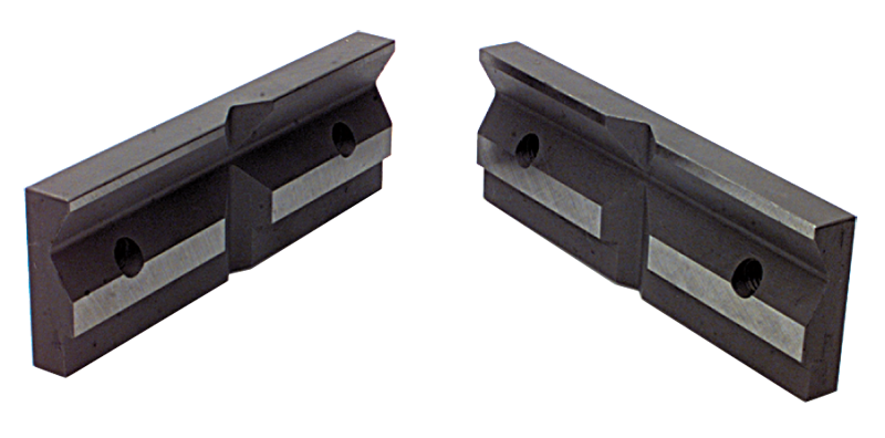 1-Pair Matching V-Groove Jaw Plates; For: 3" Speed Vise - Caliber Tooling