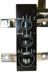 Pipe/Tube Notcher - 1-1/4" Pipe; 1-5/8" Tube Capacity - Caliber Tooling