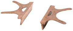 404-4.5, Copper Jaw Caps, 4-1/2" Jaw Width - Caliber Tooling