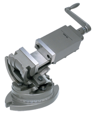 3-Axis Precision Tilting Vise 5" Jaw Width, 1-3/4" Depth - Caliber Tooling