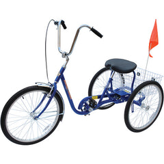 Standard Industrial Bicycle 250 lb Blue - Exact Industrial Supply