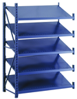 52 x 24 x 78" - Welded Frame Single Tilt Shelving Add-On Unit (Gray) - Caliber Tooling