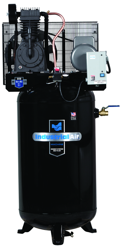 80 Gal Two Stage Air Compressor, Vertical, 175 PSI - Caliber Tooling