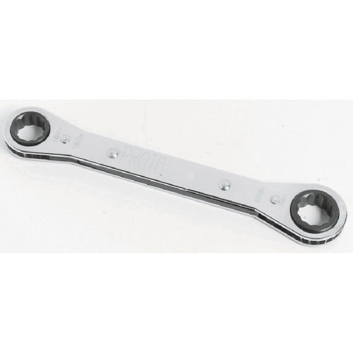 ‎Proto Offset Double Box Reversible Ratcheting Wrench 9 × 10 mm - 6 Point - Caliber Tooling