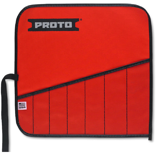 Proto Red Canvas 7-Pocket Tool Roll - Caliber Tooling