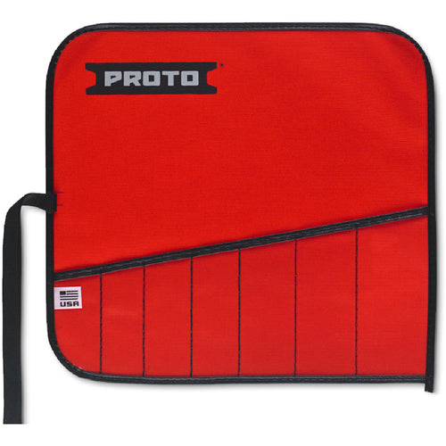 Proto Red Canvas 7-Pocket Tool Roll - Caliber Tooling