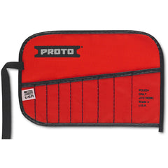 Proto Red Canvas 9-Pocket Tool Roll - Caliber Tooling