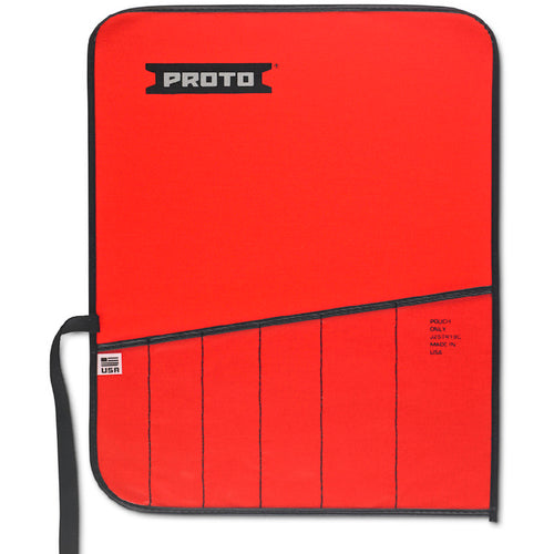 Proto Red Canvas 9-Pocket Tool Roll - Caliber Tooling