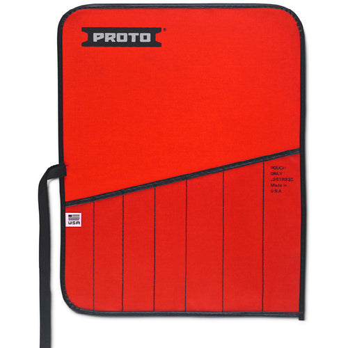 Proto Red Canvas 7-Pocket Tool Roll - Caliber Tooling