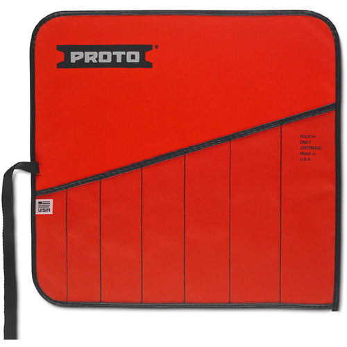 Proto Red Canvas 7-Pocket Tool Roll - Caliber Tooling