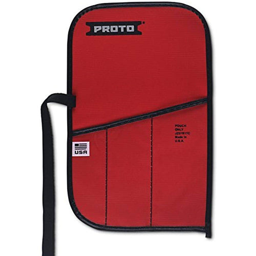 Proto Red Canvas 3-Pocket Tool Roll - Caliber Tooling