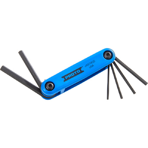 Proto 7 Piece Metric Long Folding Hex Key Set - Caliber Tooling