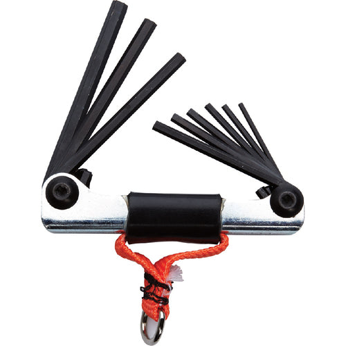 Proto Tether-Ready 9 Piece Folding Hex Key Set - Caliber Tooling