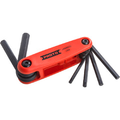 ‎Proto 6 Piece Folding Hex Key Set with Comfort Grip: 5/32-3/8″ - Caliber Tooling