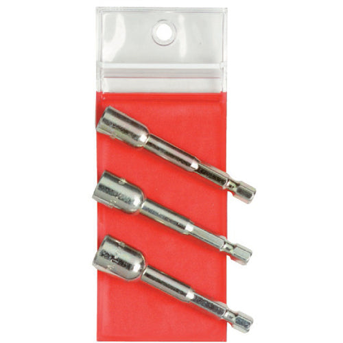 ‎Proto 3 Piece Nut Setter Set - 1/4″ Hex Shank - Caliber Tooling