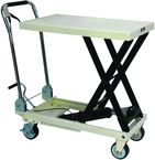 SLT-330F, Scissor Lift Table With Folding Handle - Caliber Tooling