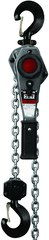 JLH Series 1-1/2 Ton Lever Hoist, 10' Lift with Overload Protection & Shipyard Hooks - Caliber Tooling