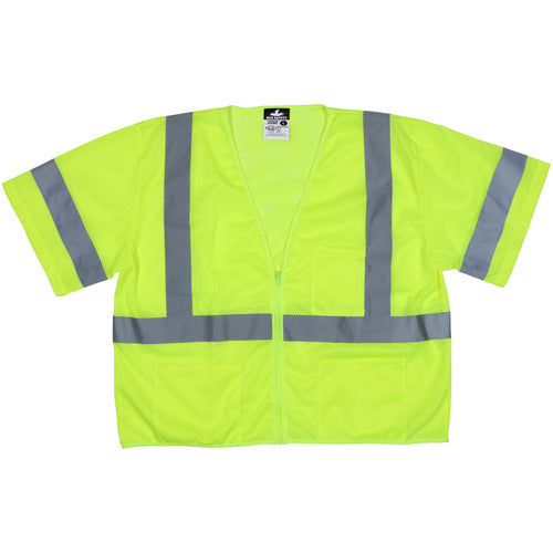 CLS3 HV LIME ZIP VEST XL