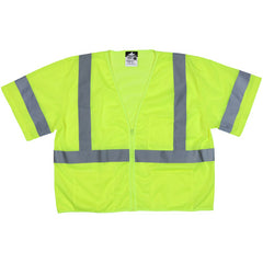 CLS3 HV LIME ZIP VEST M