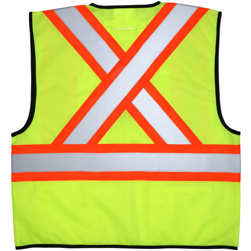 POLY LIME VEST 4 1/2″ XL