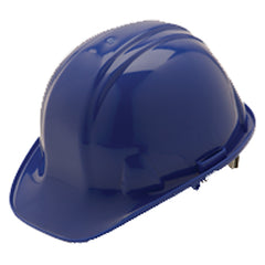 4 Point Ratchet Hard Hat, Blue - Caliber Tooling