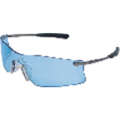 Safety Glasses - Light Blue - Anti-Fog Lens - Metal T4 Style - Caliber Tooling