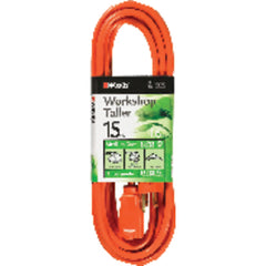 Extension Cord - 15' Medium Duty 1-Outlet (Outdoor Style) - Caliber Tooling