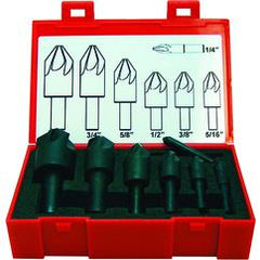 5 PC SET 82D 6FL CARB CSINK - Caliber Tooling