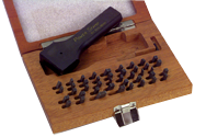 106 Pc. Figure & Letter Stamps Set with Holder - 1/4" - Caliber Tooling