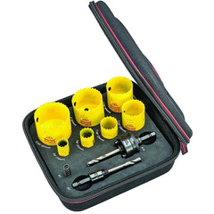 KFC07031-N Hole Saw Kit FCH Plumber's Kit W/ 7 Hole Saws & 3 Accessories - Exact Industrial Supply