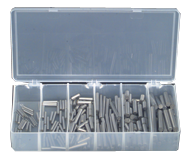 Dowel Pin Assortment - Alloy Steel - 1/16 thru 1/4 Dia - Caliber Tooling