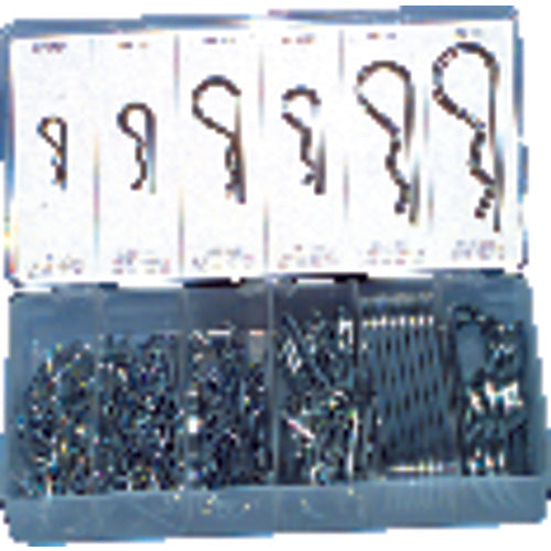 141 Pieces - Hitch Pin Clip Assortment-1/16″-3/16″ Diameter - Caliber Tooling