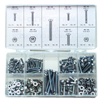 Rnd Head Machine Screw Assortment - 6-32 - 10-24 Dia - Caliber Tooling