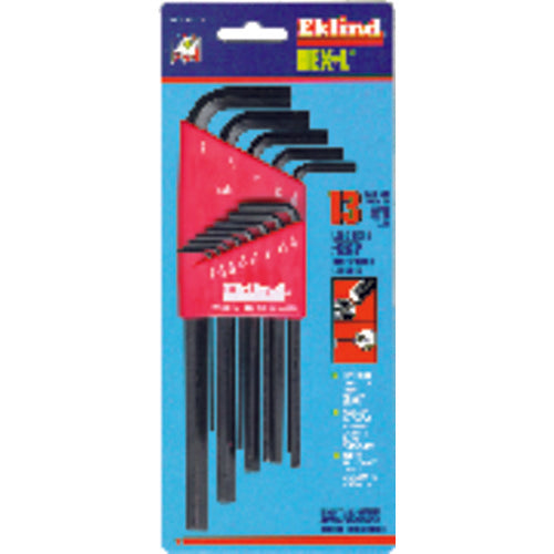 13 Pieces-0.050″-3/8″ Long Arm Style - Hex Key Set - Caliber Tooling