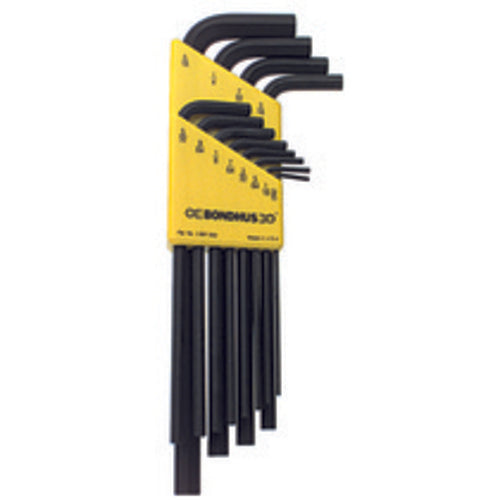 12 Pieces-0.050″-5/16″ Long Arm Style - Hex Key Set - Caliber Tooling