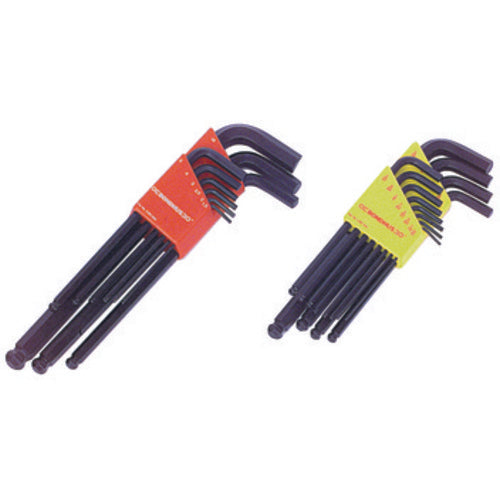 6 Pieces-1.5 mm-5 mm Long Arm Style - Ball End Hex Key Set - Caliber Tooling