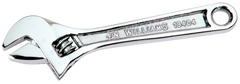 1-5/16'' Opening - 10'' OAL - Chrome Plated Adjustable Wrench - Caliber Tooling